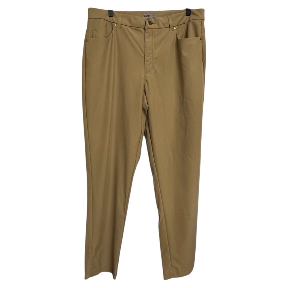 VRST Commuter 2-Way Stretch Chino Pants Men’s 36x30 Beige Tan EUC perf. Casual